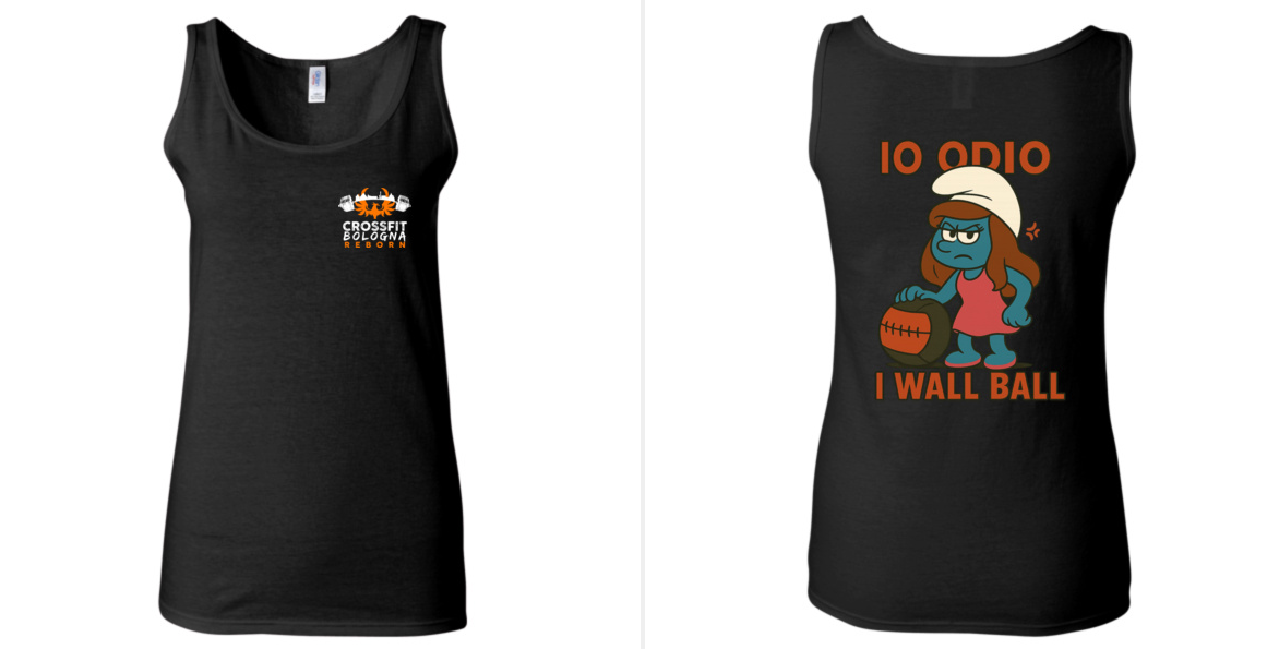 Canotta donna "Odio i wall ball"