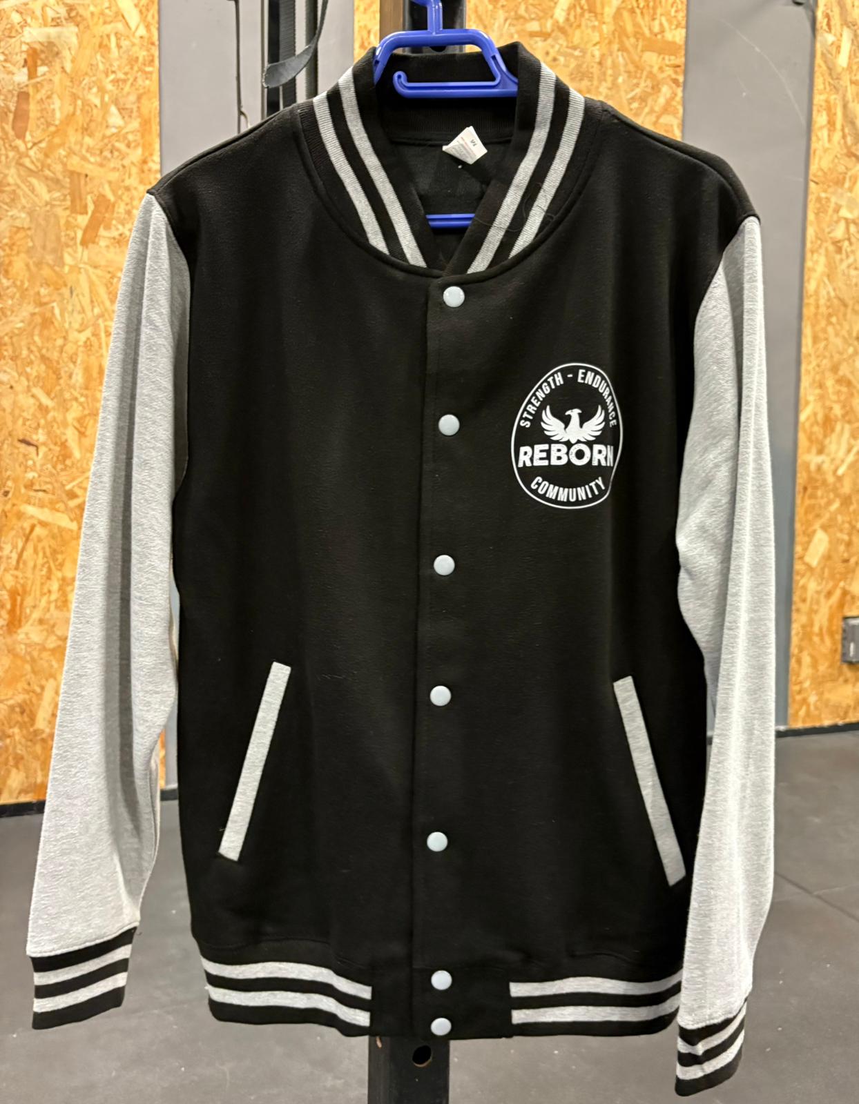 Giacca college Grigio Nero