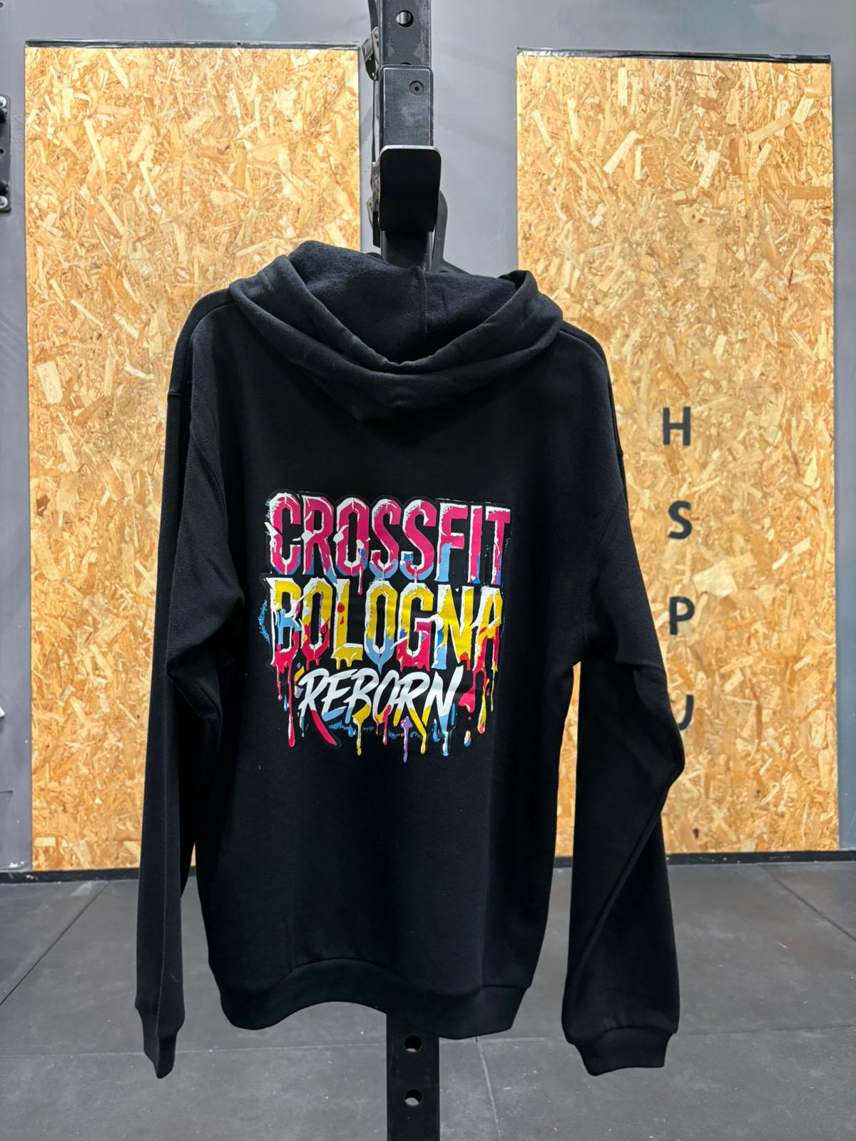 Felpa con cappuccio Unisex Nera