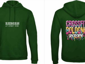 Felpa con cappuccio Unisex Verde