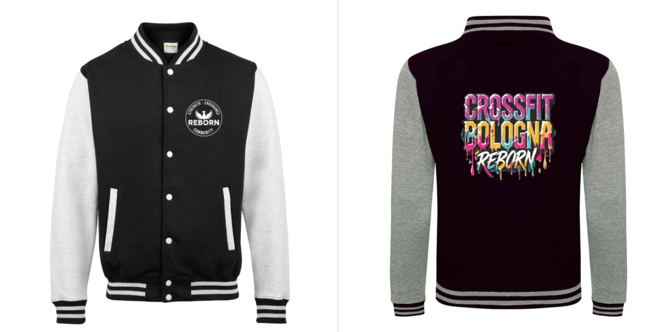 Giacca college Grigio Nero - immagine 4